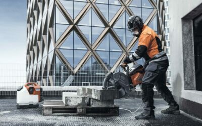 Husqvarna SmartGuard-Schutzausrüstung erhöht Sicherheit beim Trennschleifen