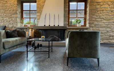 Perfekt geschliffener Terrazzoboden bringt neuen Glanz  ins Bio- und Wellness-Hotel Menschels Vitalresort